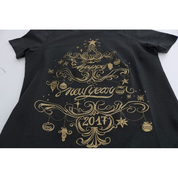 Dolce & Gabbana 2017 Holiday Tee Short Sleeve Crew Neck Women Gray Tops & - Picture 6 of 6